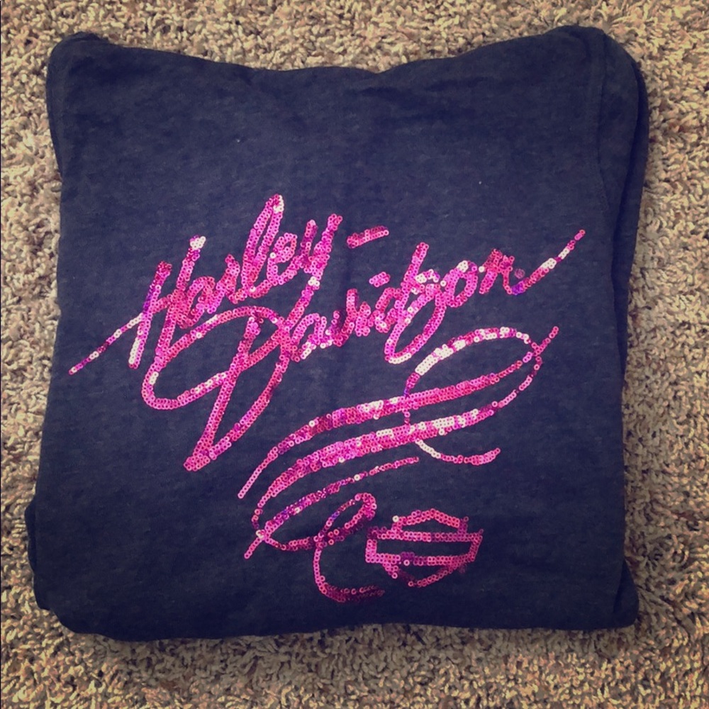 Harley Davidson zip up sweater